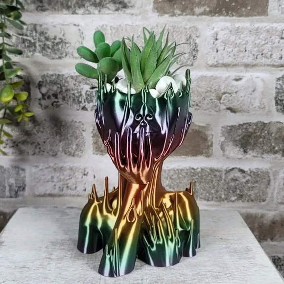Melting Woman Planter  | Home Decor  | Unique Gift | 3D Printed - Picture 10 of 15